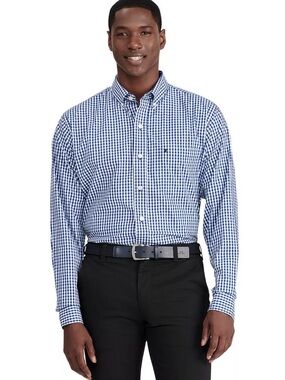 Izod Classic Fit Plaid Button Down – Men’s XL Easy Care